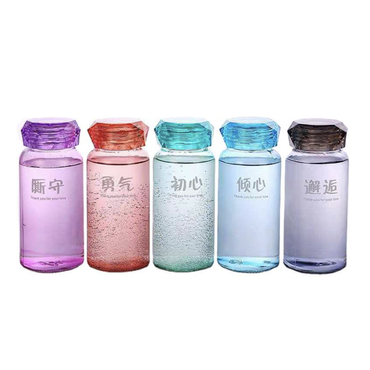 Diamond Glass Bottle (350ml)